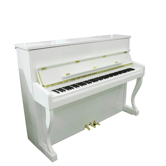 Heinrich HU-110 Upright Piano - White