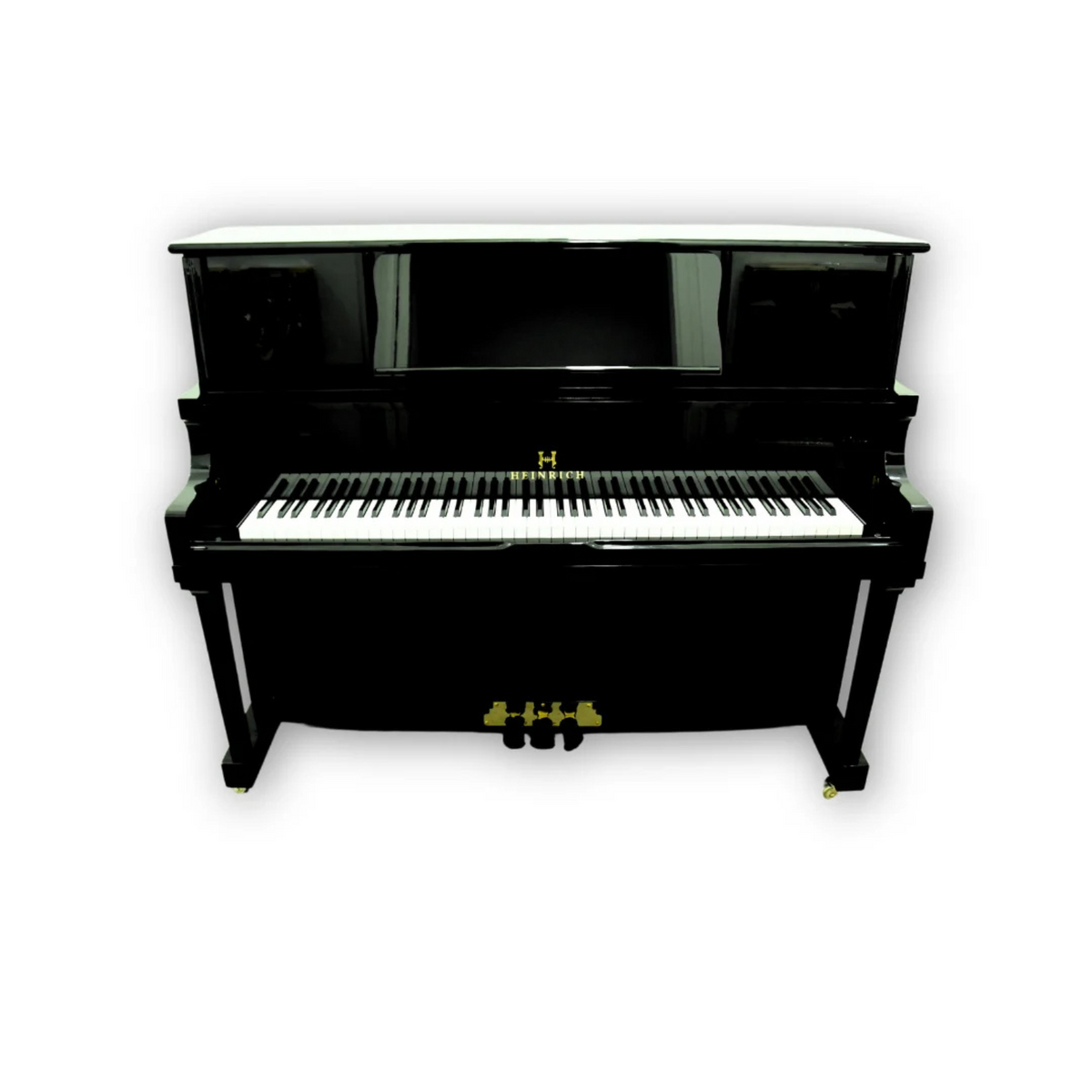 Heinrich HU-125E Upright Piano - Black