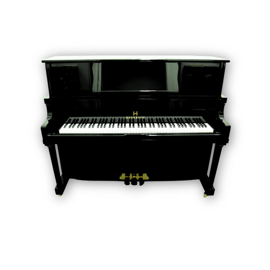 Heinrich HU-125E Upright Piano - Black