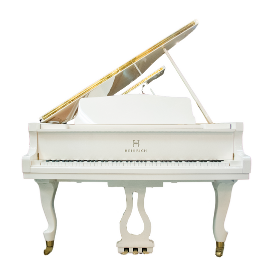 Heinrich HG-152 Grand Piano Curly legs - White