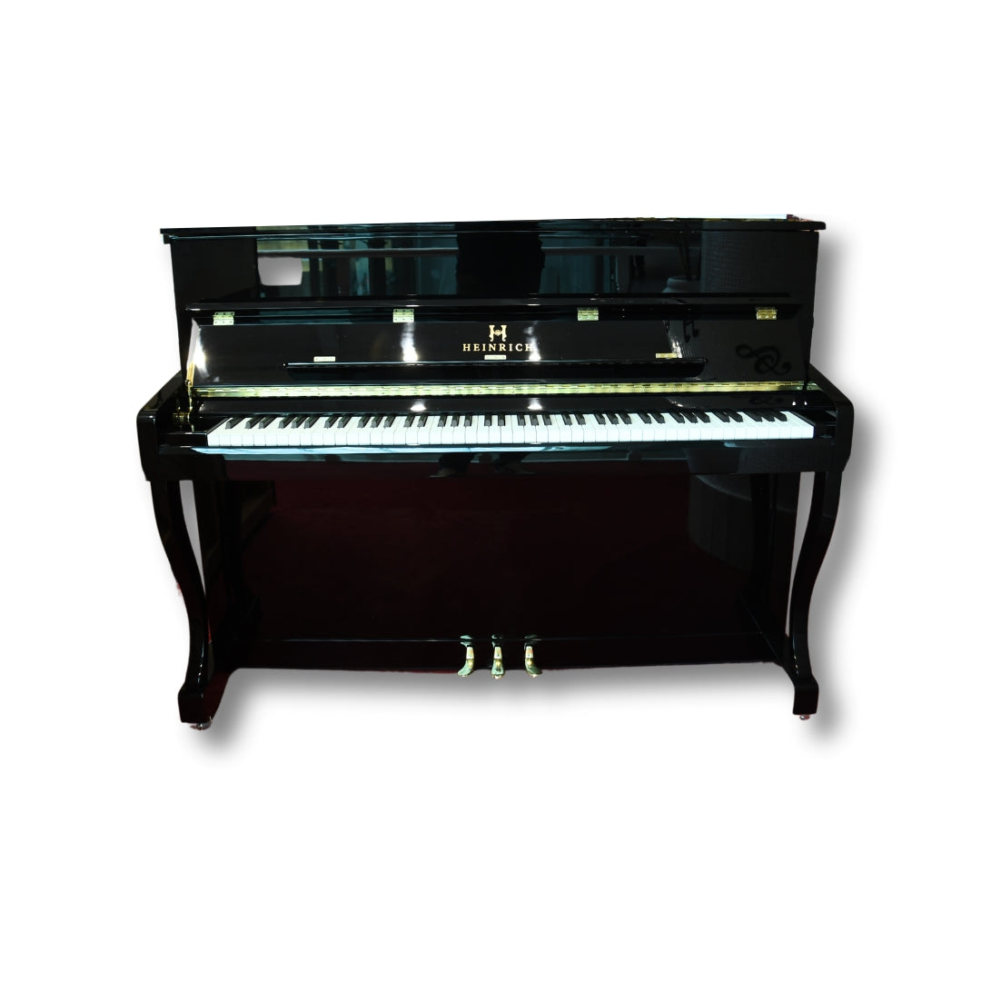 Heinrich HU-110 Upright Piano -  Black